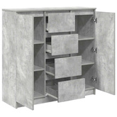 Komoda z szufladami Betonowy Szary 100,5x35x98,5 cm