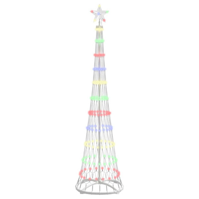 Choinka świąteczna LED Wielokolorowe 51 x 51 x 190 cm Metal