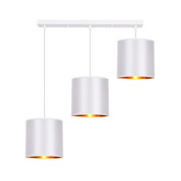 Lampa wisząca z abażurami Atlanta biała potrójna nad stół nowoczesna