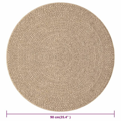 vidaXL Dywan ZIZUR, 90 cm, stylizowany na jutowy