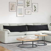 Poduszki na sofę 2 pcs Czarny 145 x 40 cm Tkanina sztruksowa
