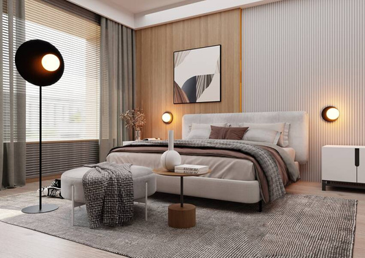 Lampa stojąca OSLO LP BLACK/OPAL