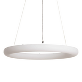 Lampa Wisząca ring 48W ?50cm Nowoczesna Biała Abruzzo Bellissima
