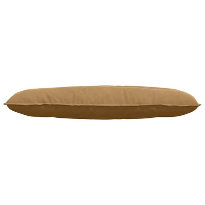 Poduszka na plecy Brązowy 120 x 50 cm Tkanina sztruksowa