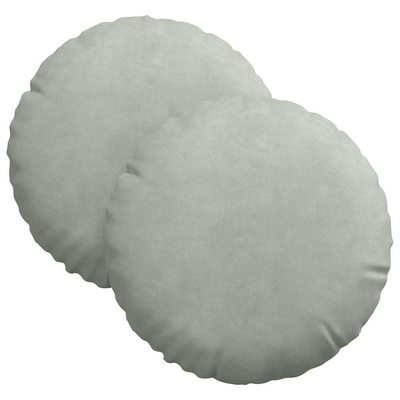 Poduszki na siedziska 2 pcs Jasnoszary ?30 x 13 cm Aksamit