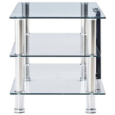 vidaXL Szafka pod TV, przezroczysta, 150x40x40 cm, hartowane szkło