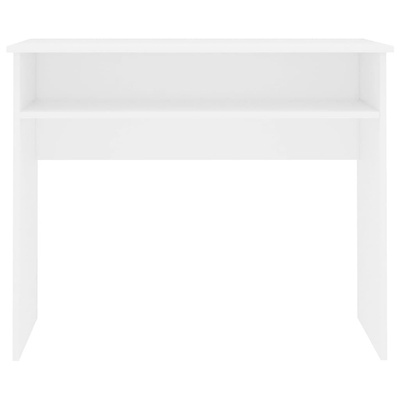 Biurko, białe, 90x50x74 cm, materiał drewnopochodny