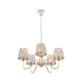 Żyrandol biały lampa wisząca 5xE14 Batley Ledea 50205110