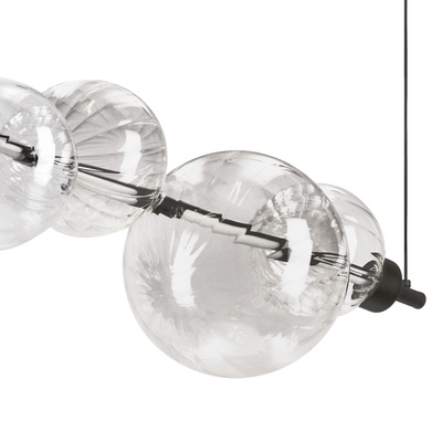 Lampa wisząca Playa szklane klosze kula 4-punktowa LED 3000K regulowana