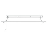 Rama markizy Z regulacją Biały 2,5 x 2 m Stal