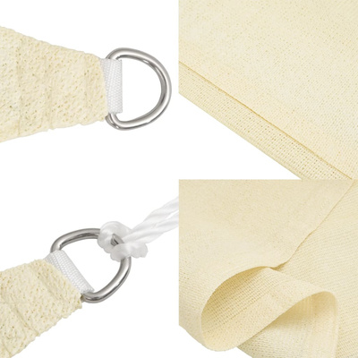 Żagiel przeciwsłoneczny, 160 g/m?, kremowy, 3/4x2 m, HDPE