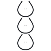 Solarne podgrzewacze wody w basenie, łuki, 3 szt., 110x65 cm