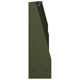 Mur oporowy 2 szt. 100 x 12 x 50 cm Stal Oliwkowy zielony