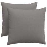 Poduszki na sofę 2 pcs Ciemnoszary 50 x 50 cm tkanina
