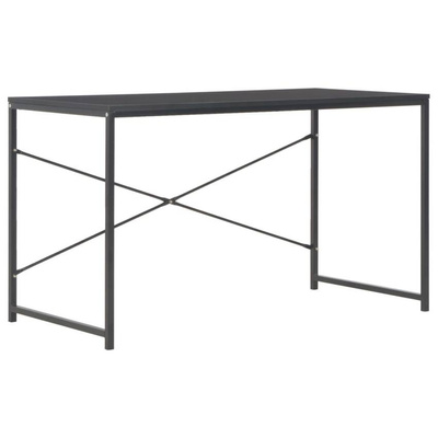 vidaXL Biurko komputerowe, czarne, 120 x 60 x 70 cm