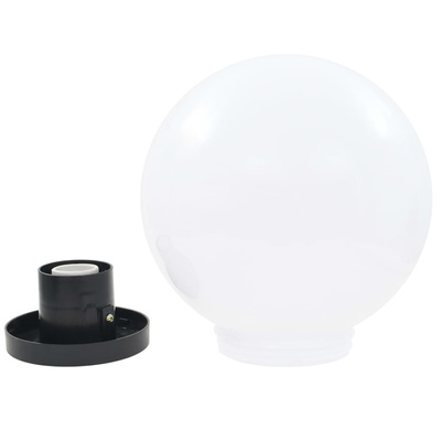 Lampy zewnętrzne LED, 2 szt., kule 25 cm, PMMA