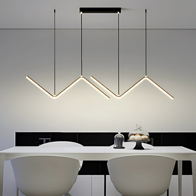 Lampa wisząca Abigali MontBlanc 26W liniowa 90cm nowoczesna czarny