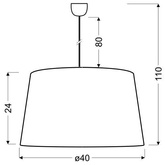 Lampa sufitowa Candellux Tiger 31-94455 E27 