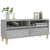Szafka pod TV, szarość betonu, 100x34,5x44,5 cm vidaXL