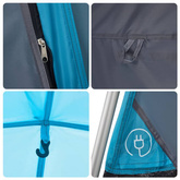 vidaXL Namiot rodzinny, kabinowy, 4-os, niebieski, szybkie rozkładanie