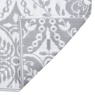 vidaXL Dywan zewnętrzny, jasnoszary, 80 x 250 cm, PP