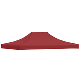 Dach do namiotu imprezowego, 4,5 x 3 m, burgundowy, 270 g/m?