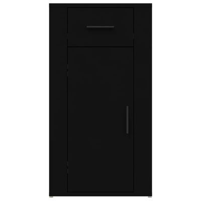 vidaXL Szafka pod biurko, czarna, 40x49x75 cm, materiał drewnopochodny