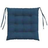 Poduszki na siedziska 4 pcs Niebieski 40 x 40 x 6 cm tkanina