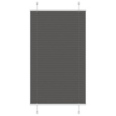 Roleta plisowana czarna 80x150 cm Szerokość tkaniny 79,4 cm