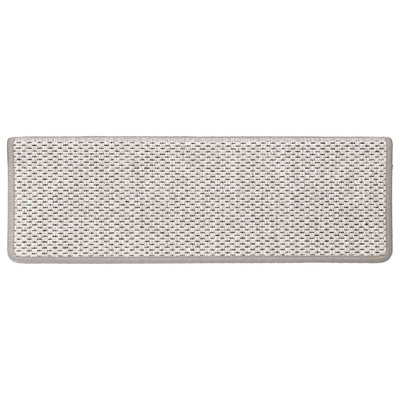 Samoprzylepne nakładki na schody 15 szt., 65x21x4 cm, platynowe