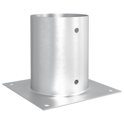Okrągły kotwicy gruntowej 12 pcs srebrny 18 x 18 x 15 cm Metal