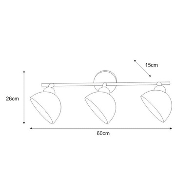 Lampa sufitowa K-JSL-1305/3W z serii HOPE KAJA