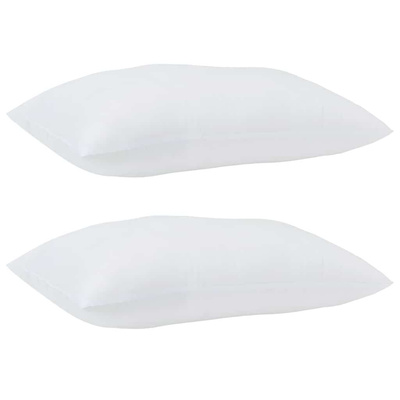Poduszka z poduszką 2 pcs Biały 71 x 51 x 20 cm Poliester