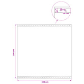 Plandeka Leno, 260 g/m², 3 x 3 m, biała