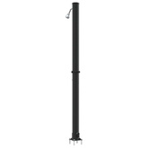 Prysznic słoneczny na świeżym powietrzu Czarny 217 cm