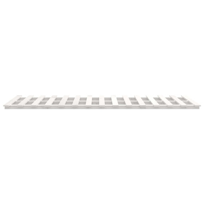 vidaXL Rama łóżka, biała, 100 x 200 cm, lite drewno sosnowe