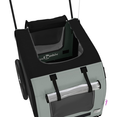 Przyczepka rowerowa dla zwierząt, tkanina Oxford i żelazo