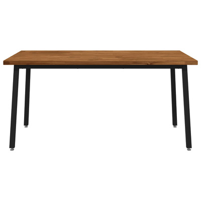 Kwadratowy stół do jedzenia 160 x 80 x 75 cm Lite Drewno Akacji