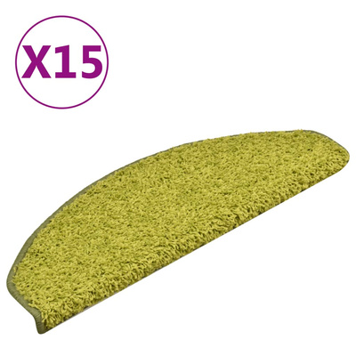 Maty na schody 15 szt. 65x21x4 cm Zielone półokrągłe duże