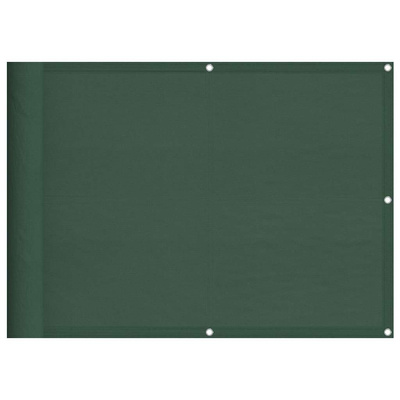 Parawan balkonowy ciemnozielony 75x700 cm 100% poliester Oxford