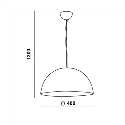 Lampa wisząca 40 BLACK/GOLD