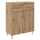 Highboard 2 szt. Dąb rzemieślniczy 69,5 x 34 x 180 cm