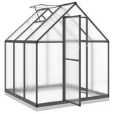 Szklarnia z ramą podstawy, antracyt, 169x169x202 cm, aluminium