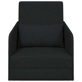 Sofa Bed Czarny 65 x 80 x 83 cm tkanina