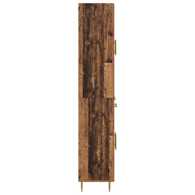 Highboard 2 szt. Stare drewno 69,5 x 34 x 180 cm