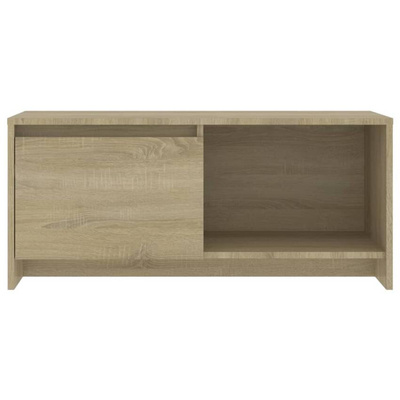 vidaXL Szafka pod TV, dąb sonoma, 90x35x40 cm, materiał drewnopochodny
