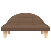 vidaXL Legowisko dla psa, brązowe, 70x52x30 cm, obite tkaniną