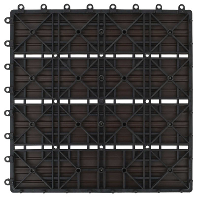 Płytka Tarasowa 11 pcs Ciemny brąz 30 x 30 cm