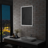 vidaXL Ścienne lustro łazienkowe z LED, 60 x 80 cm wariant 5