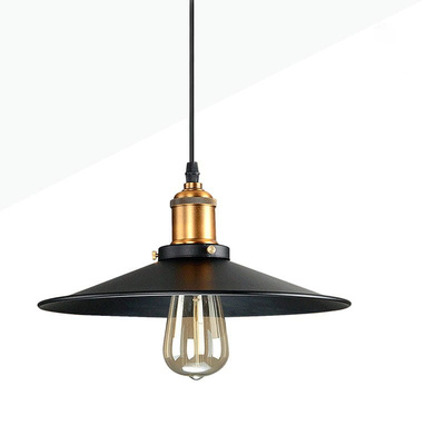 Lampa Wisząca Retro Loft Czarno złota 26cm E27 Abruzzo Teo